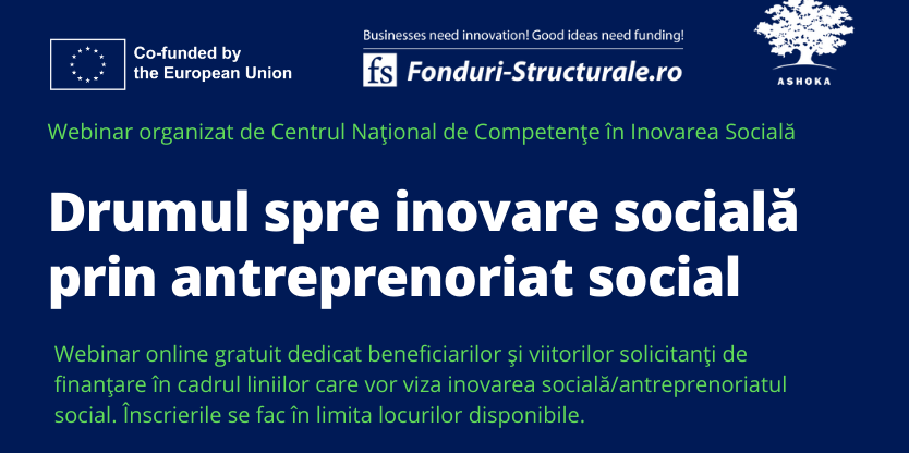 Workshop online gratuit privind integrarea inovării sociale în proiectele FSE+ de către organizațiile din România